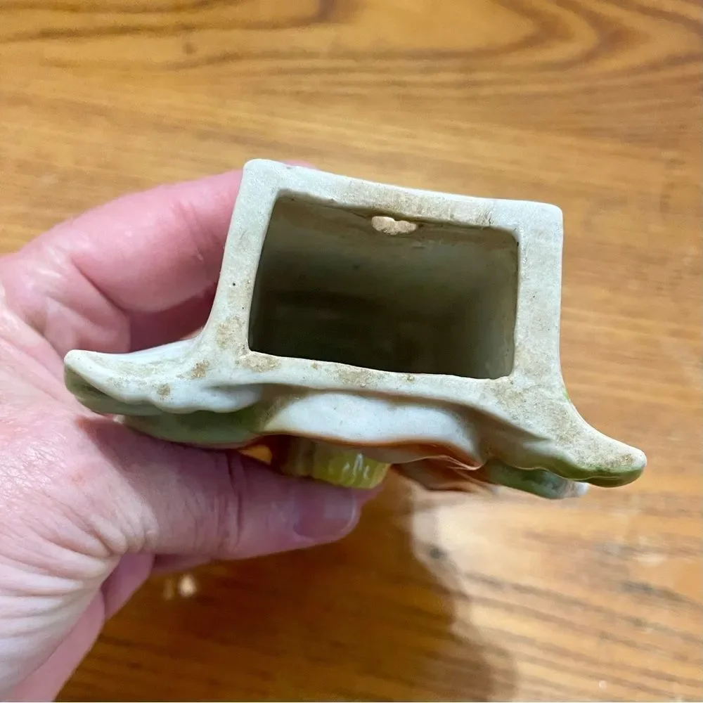 🏖️SOLD🏖️ Wall Pocket Made in Japan in great condition vintage floral motif - Picture 5 of 5